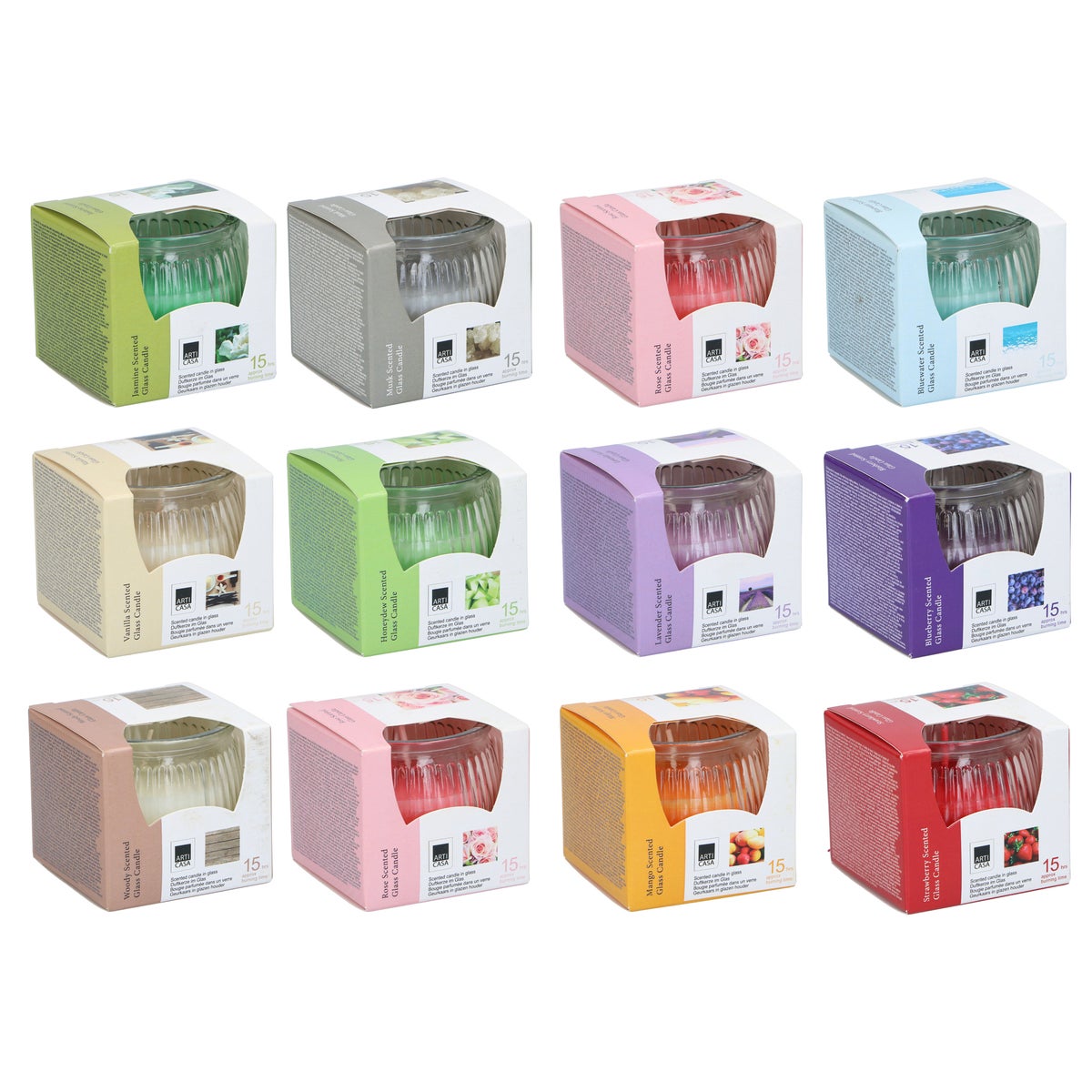 Geurkaars assortiment Arti Casa Geurkaars assortiment Arti Casa