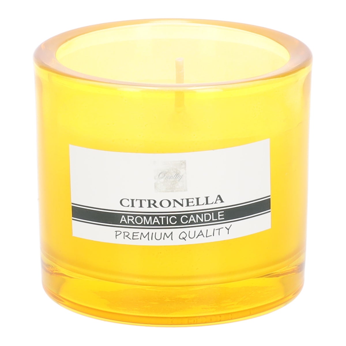 Kaars glas 9 x 8 cm citronella yellow O'malley Kaars glas 9 x 8 cm citronella yellow O'malley