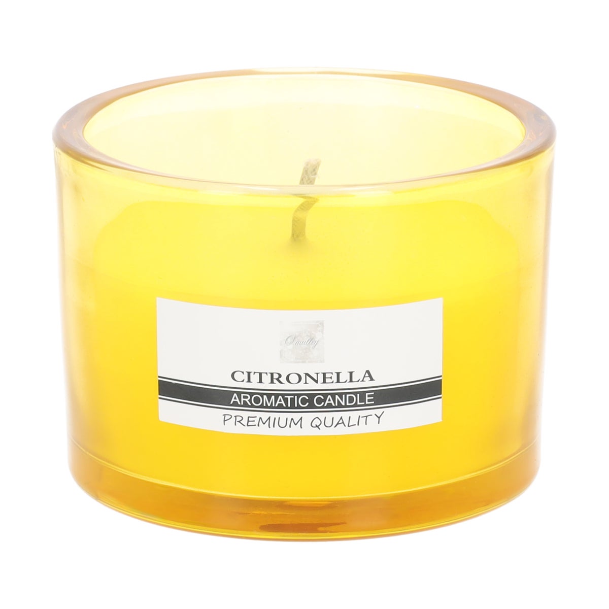 Kaars glas 12 x 8 cm citronella yellow O'malley Kaars glas 12 x 8 cm citronella yellow O'malley