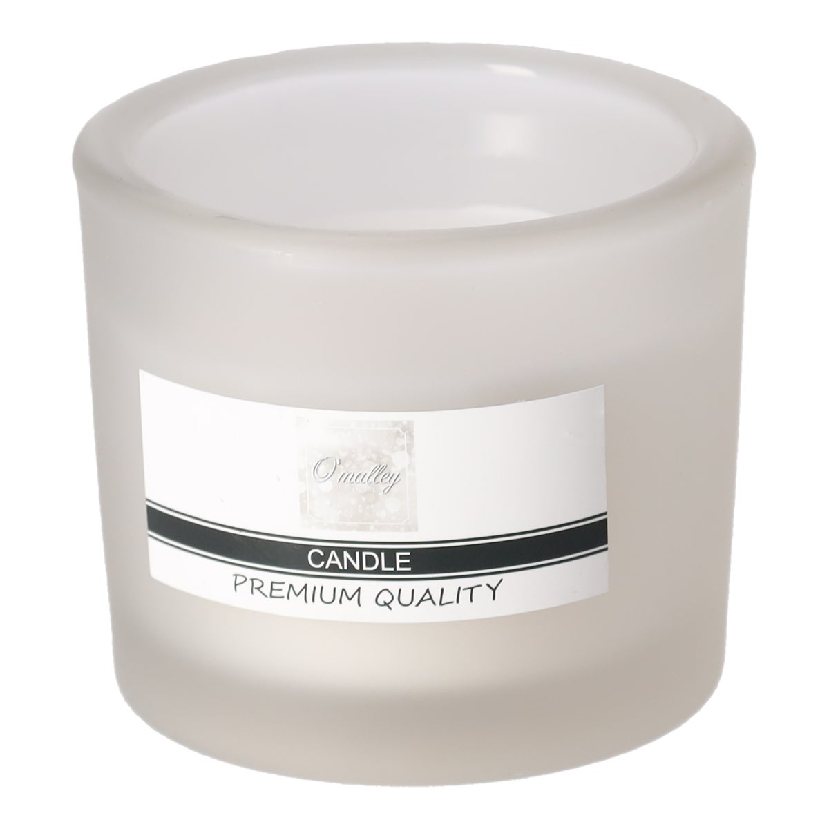 Kaars glas 9 x 8 cm wit O'malley Kaars glas 9 x 8 cm wit O'malley