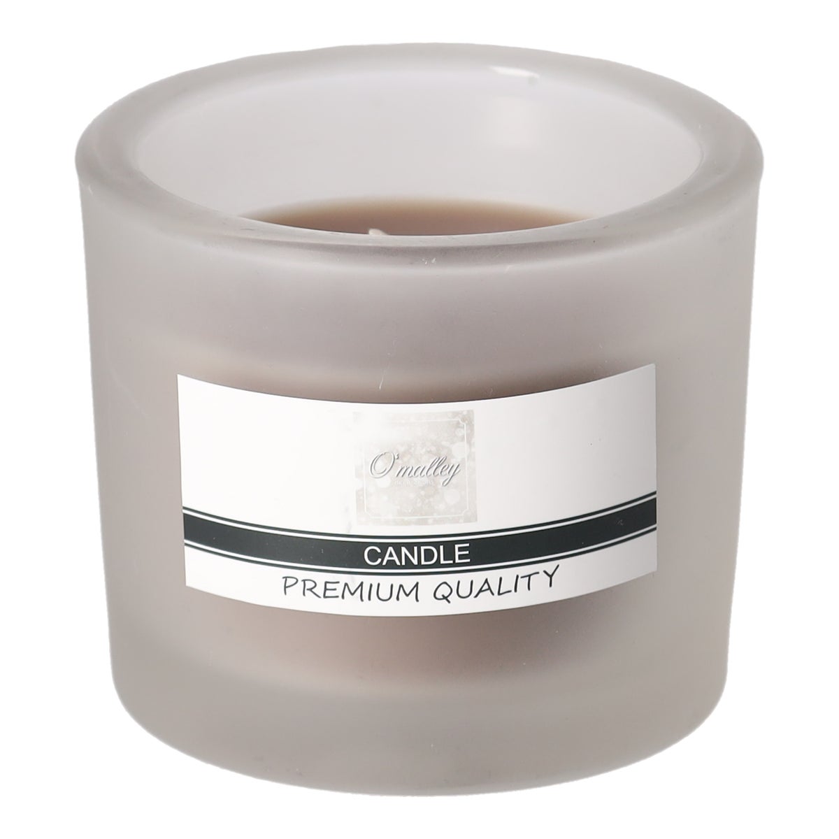 Kaars glas 12 x 8 cm taupe O'malley Kaars glas 12 x 8 cm taupe O'malley