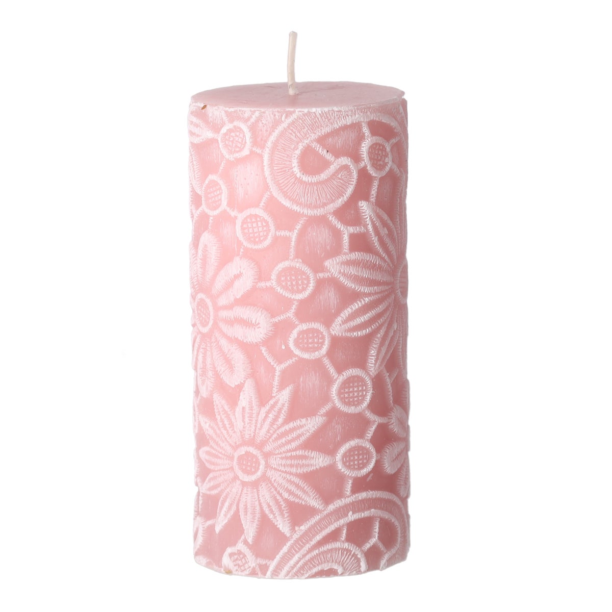 Kaars Lace Roze Wit Kaars Lace Roze Wit