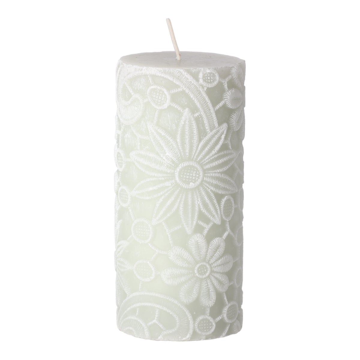 Kaars lace 7x10cm groen wit Kaars lace 7x10cm groen wit