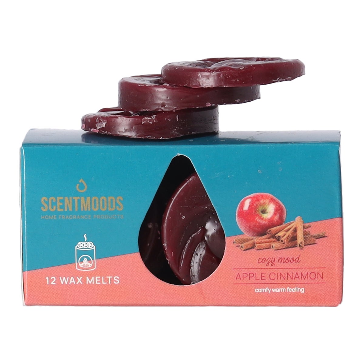 Waxmelts apple cinnamon 12 stuks ScentMoods Waxmelts apple cinnamon 12 stuks ScentMoods