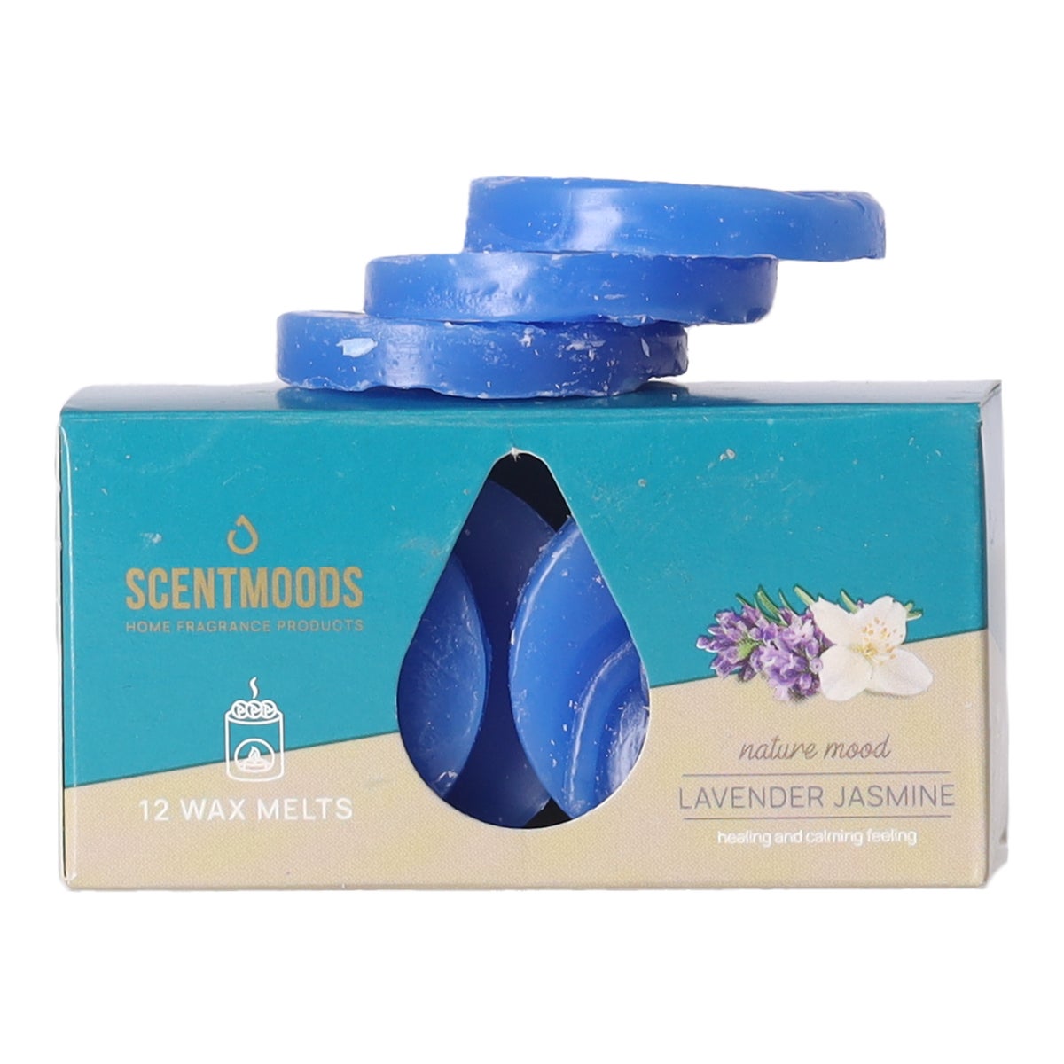 Waxmelts lavendel jasmijn 12 stuks ScentMoods Waxmelts lavendel jasmijn 12 stuks ScentMoods