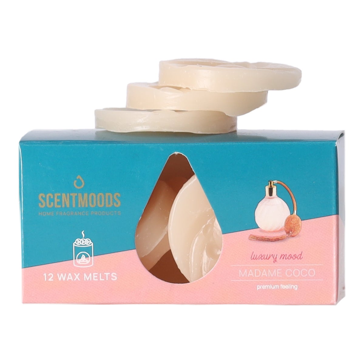 Waxmelts madame coco 12 stuks ScentMoods Waxmelts madame coco 12 stuks ScentMoods
