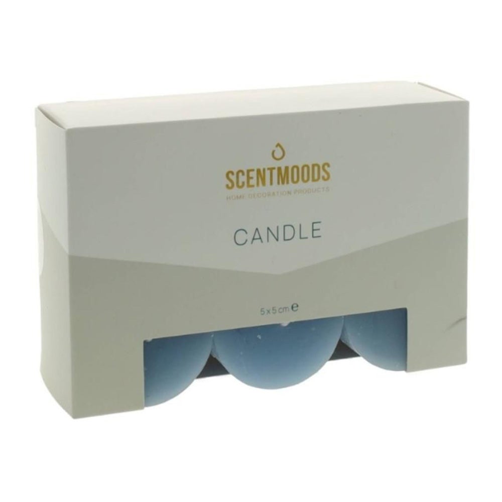 Kaars rustiek ocean 5x5cm 6 stuks ScentMoods Kaars rustiek ocean 5x5cm 6 stuks ScentMoods