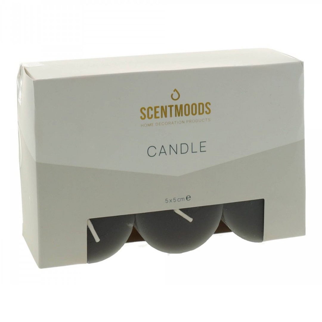 Kaars rustiek black 5x5cm 6 stuks ScentMoods Kaars rustiek black 5x5cm 6 stuks ScentMoods
