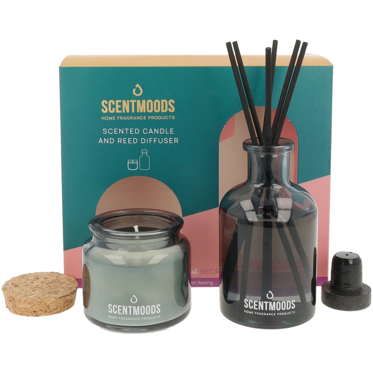 Giftset Secrets kaars & geurstokjes ScentMoods Giftset Secrets kaars & geurstokjes ScentMoods