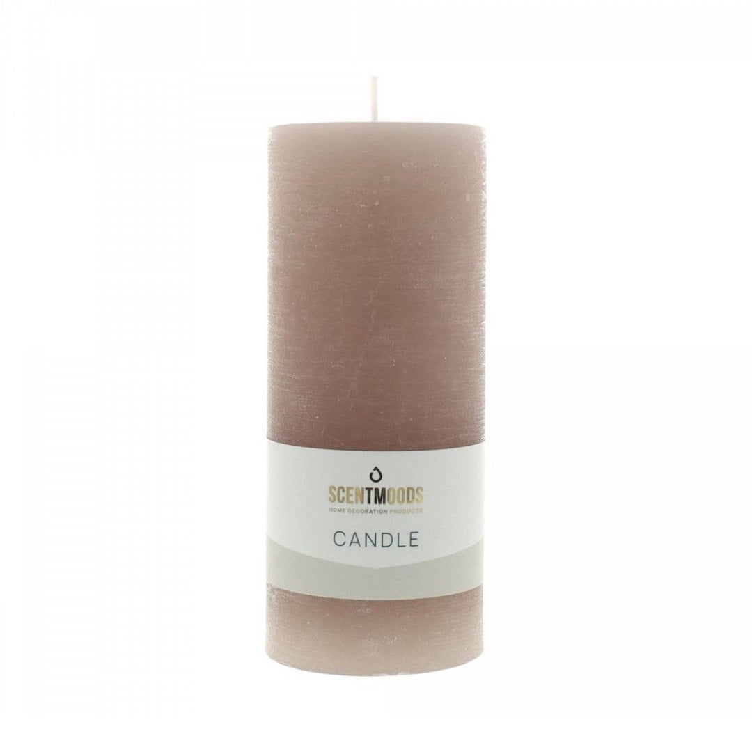 Kaars rustiek taupe 6x15cm ScentMoods Kaars rustiek taupe 6x15cm ScentMoods