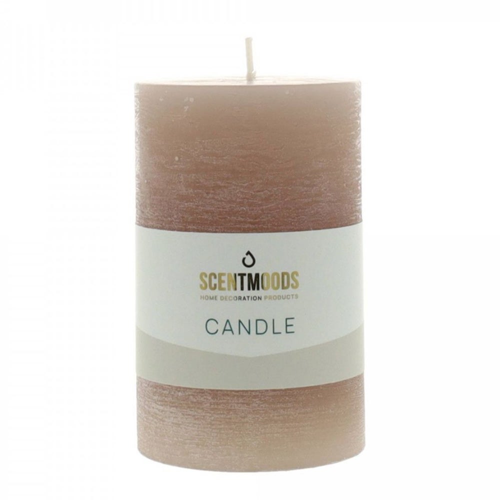 Kaars rustiek taupe 6x10cm ScentMoods Kaars rustiek taupe 6x10cm ScentMoods