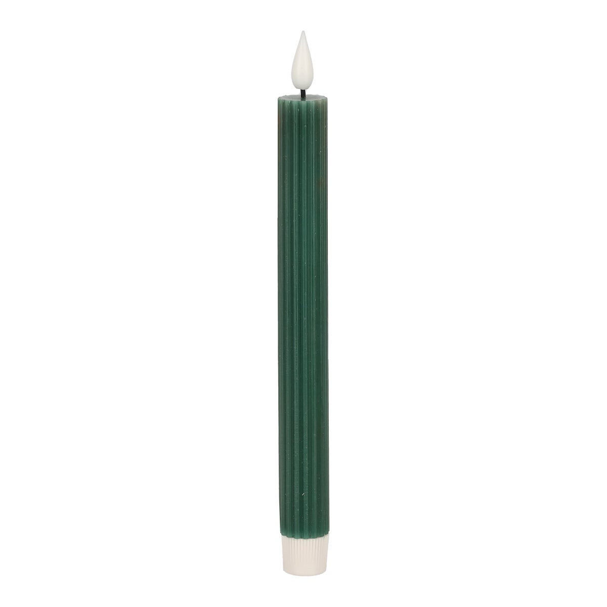 LED dinerkaars ribbel donker groen 25 cm LED dinerkaars ribbel donker groen 25 cm