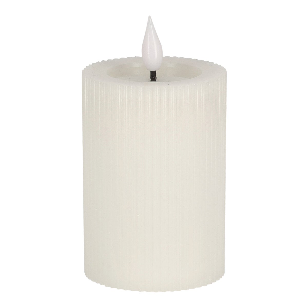 Kaars rib melt LED 7 x 10 cm wit Kaars rib melt LED 7 x 10 cm wit