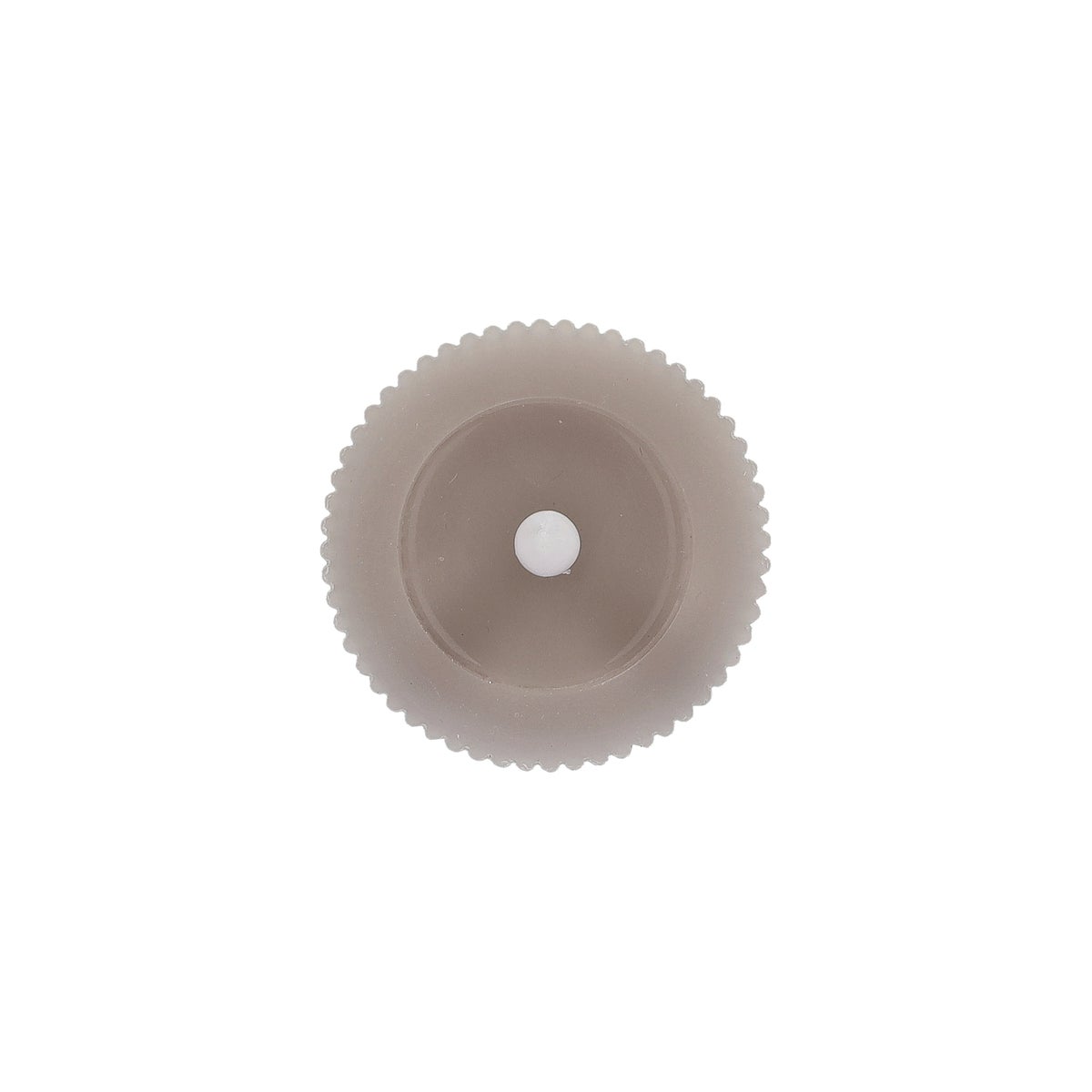 Kaars rib melt LED 7 x 10 cm taupe Kaars rib melt LED 7 x 10 cm taupe