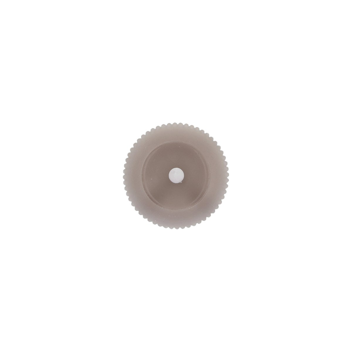 Kaars rib melt LED 7 x 15 cm taupe Kaars rib melt LED 7 x 15 cm taupe