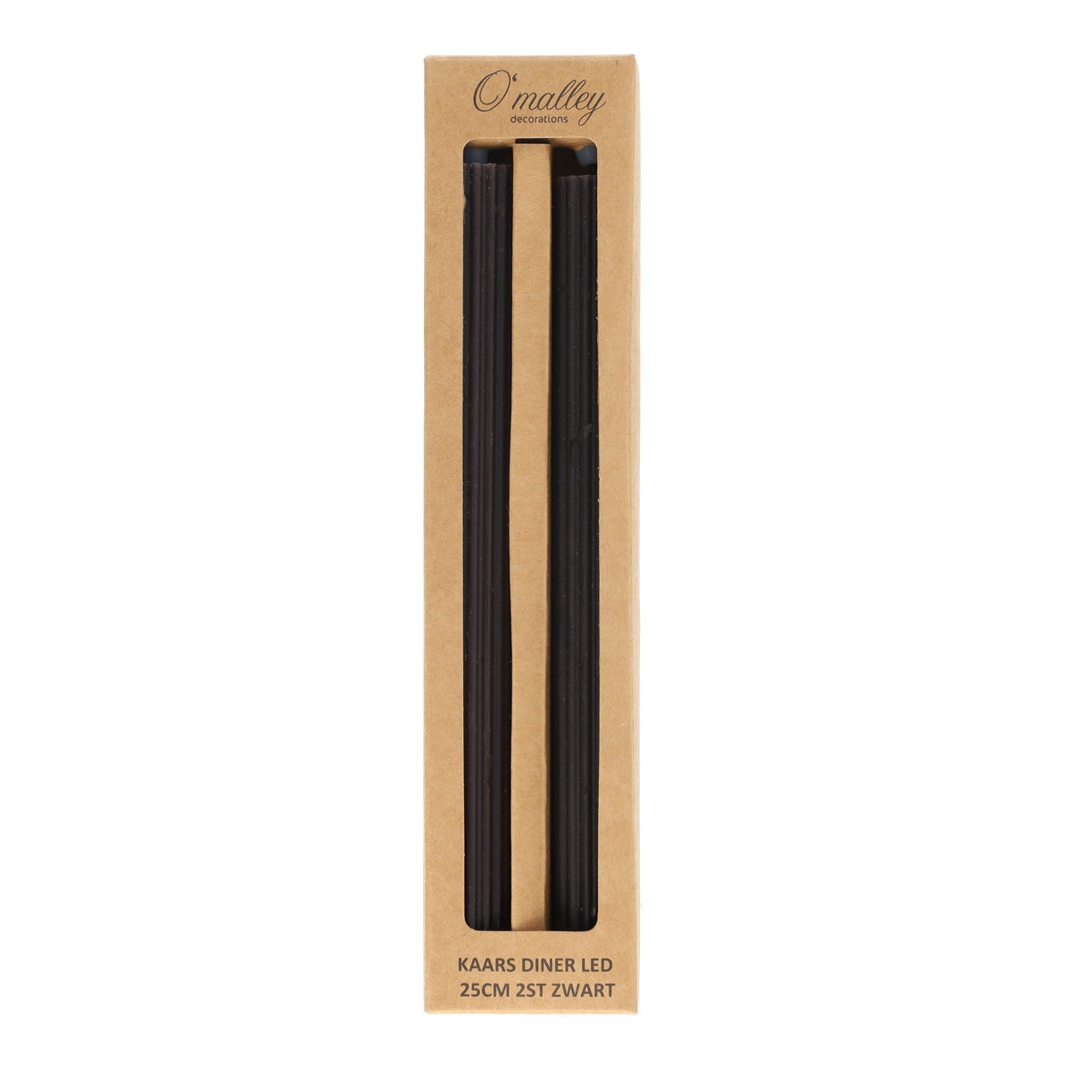 Dinerkaars LED 25 cm 2 stuks zwart Dinerkaars LED 25 cm 2 stuks zwart
