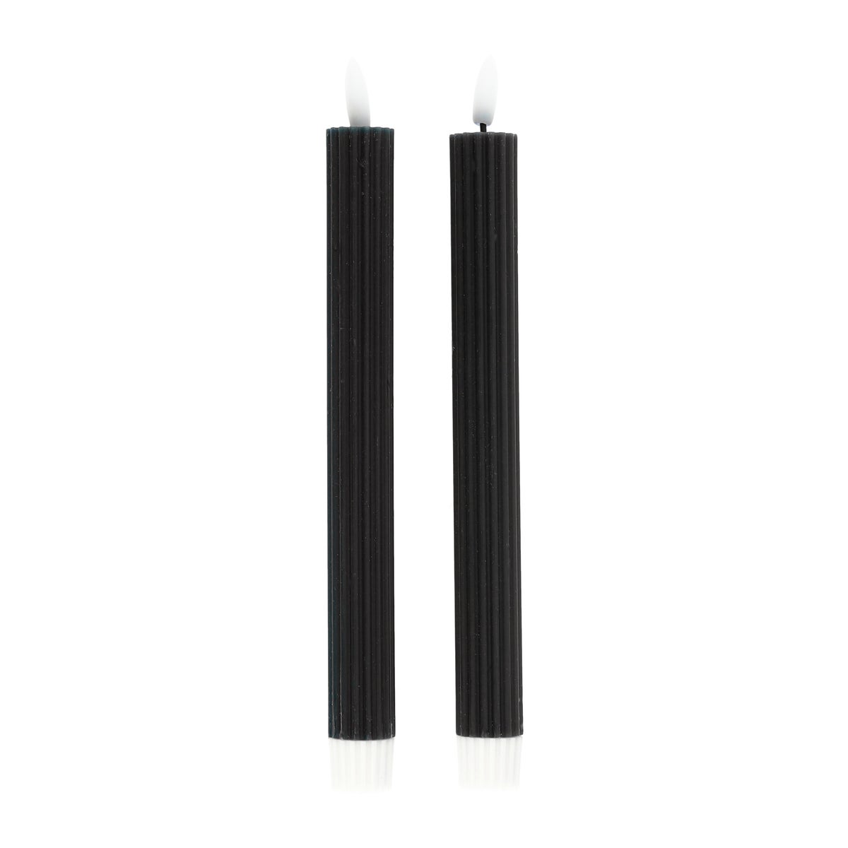 Dinerkaars LED 25 cm 2 stuks zwart Dinerkaars LED 25 cm 2 stuks zwart