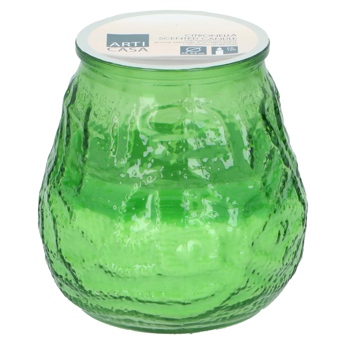 Citronellakaars 9,8 x 9,8 cm diverse kleuren Citronellakaars 9,8 x 9,8 cm diverse kleuren