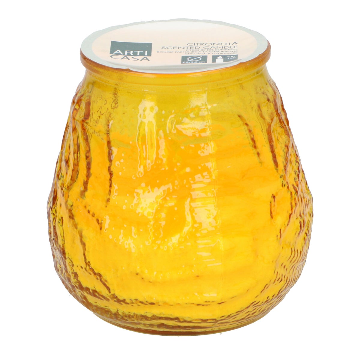 Citronellakaars 9,8 x 9,8 cm diverse kleuren Citronellakaars 9,8 x 9,8 cm diverse kleuren