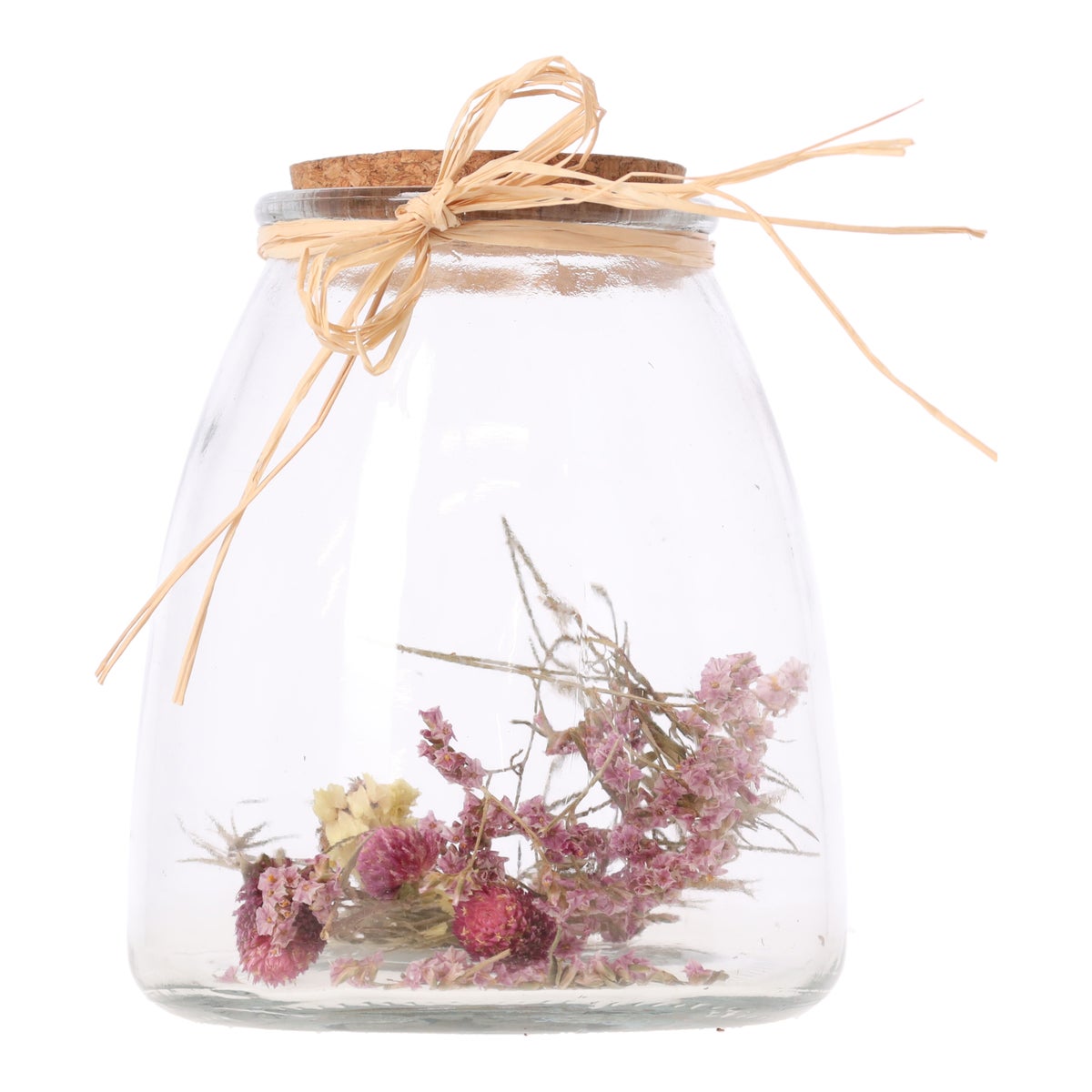 Fles bloemen glas 15 cm multi Fles bloemen glas 15 cm multi