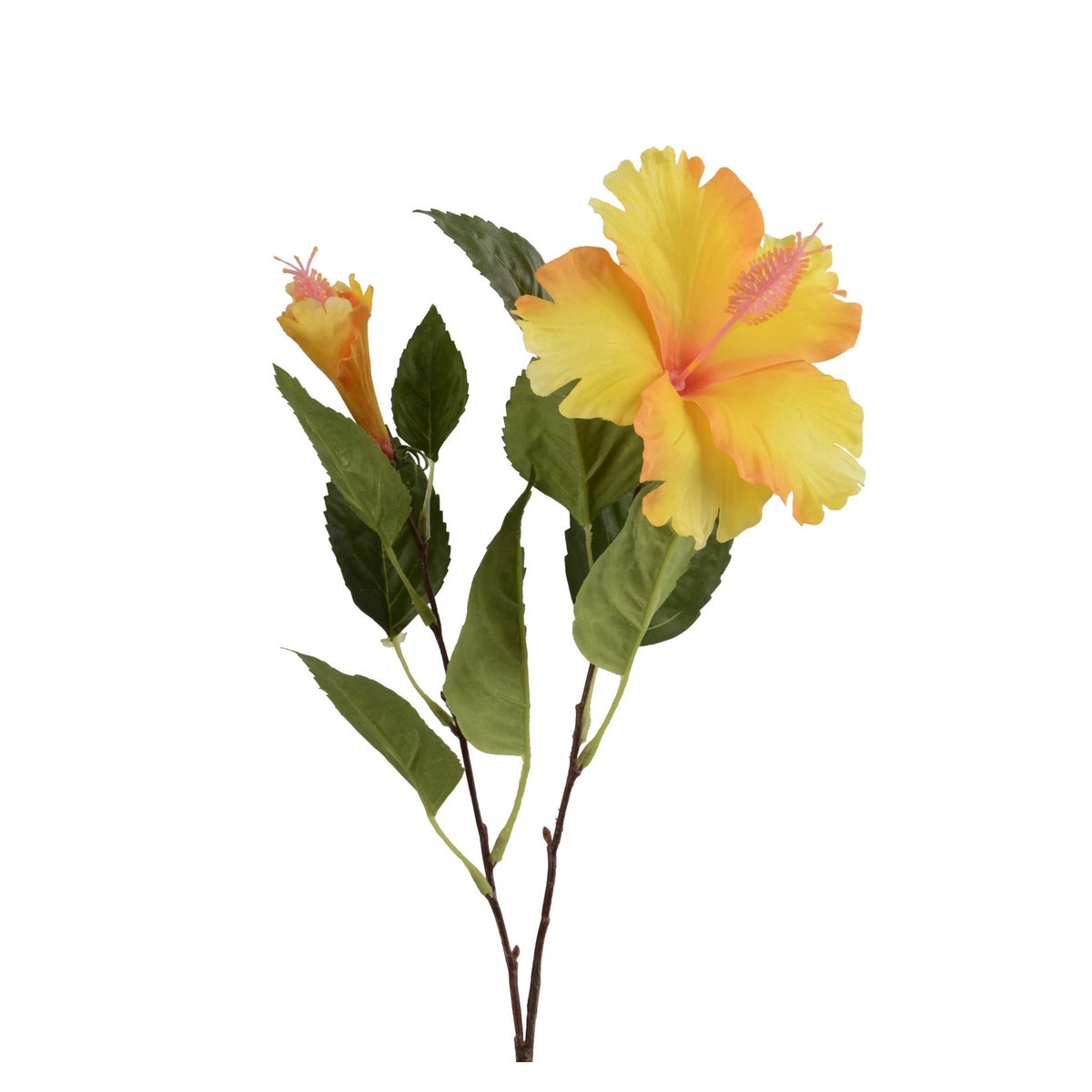 Bloem hibiscus geel 60cm Bloem hibiscus geel 60cm