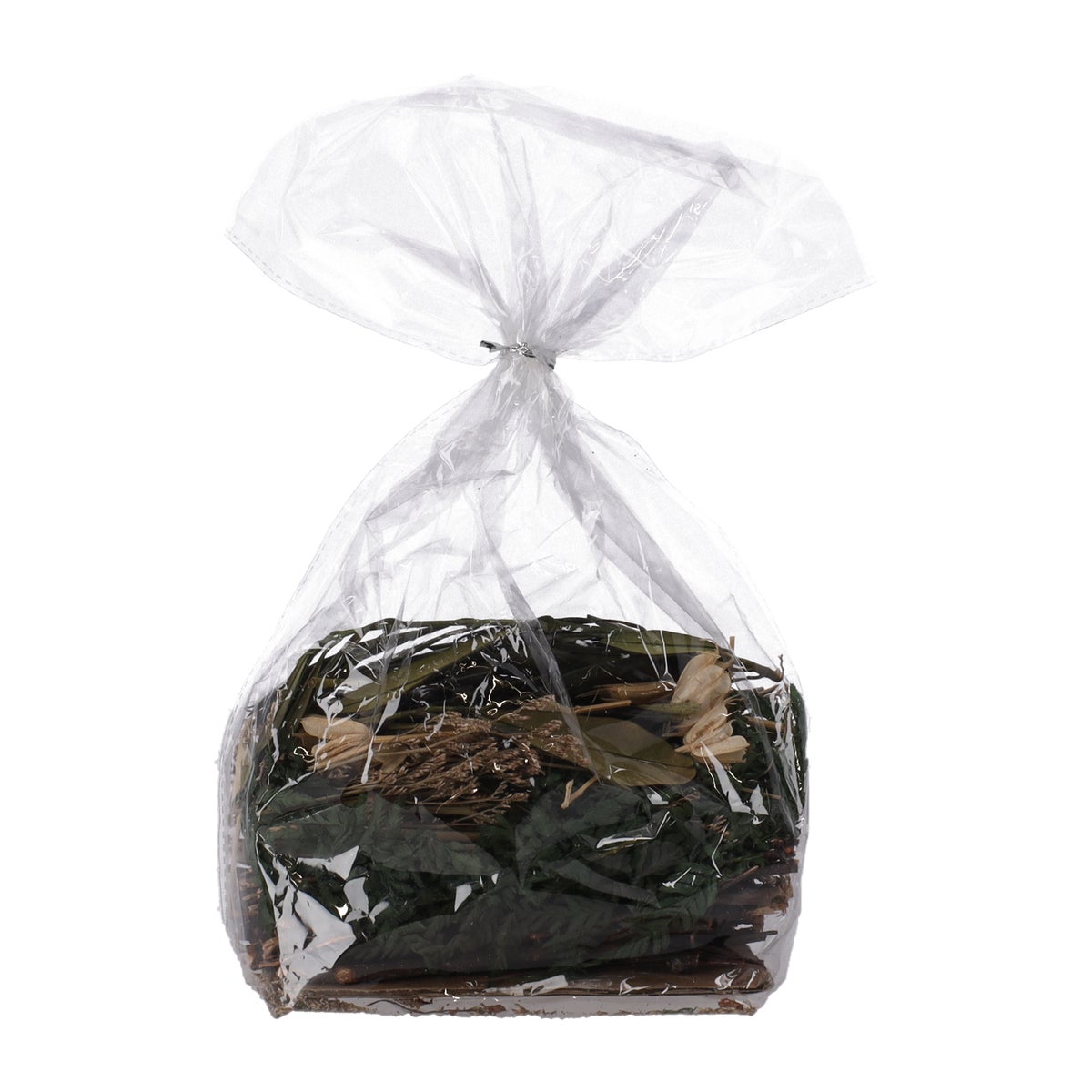 Droogbloemen zak groen Droogbloemen zak groen