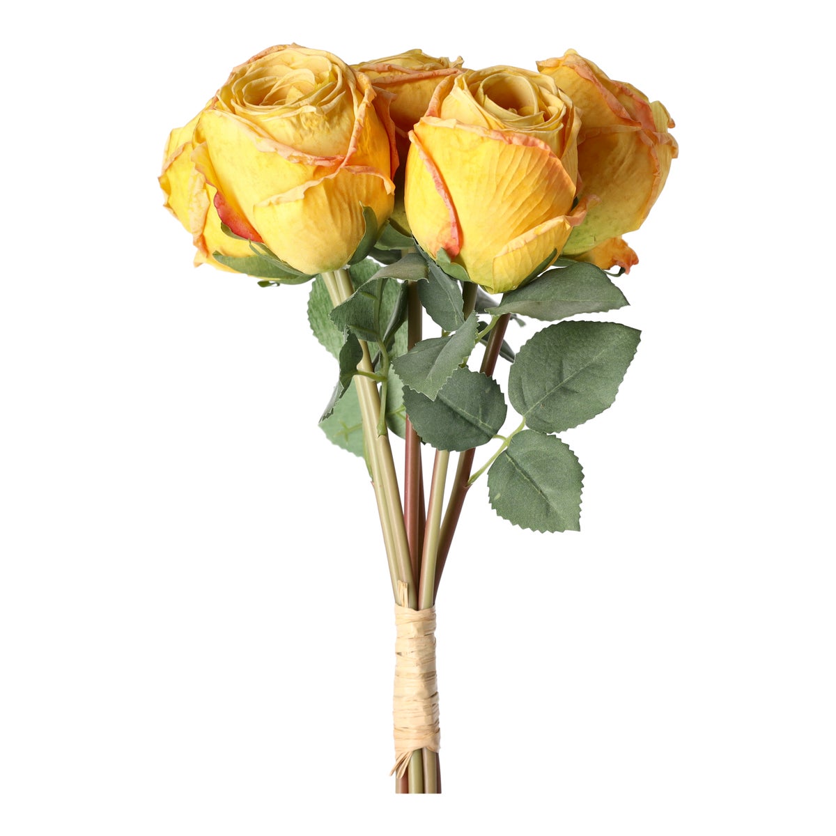 Boeket deco gedroogde roos geel Boeket deco gedroogde roos geel