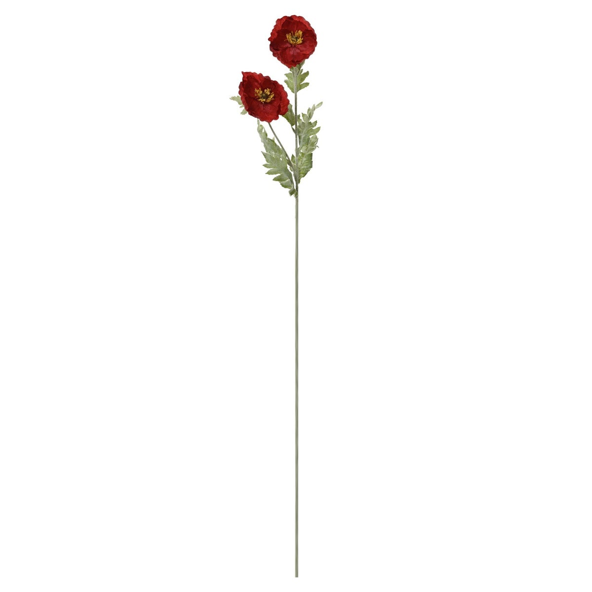Papaver op steel 106 cm rood Papaver op steel 106 cm rood