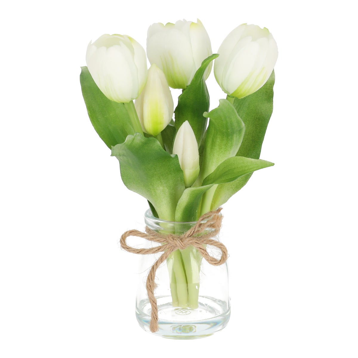 Tulp in vaas wit 20 cm Tulp in vaas wit 20 cm