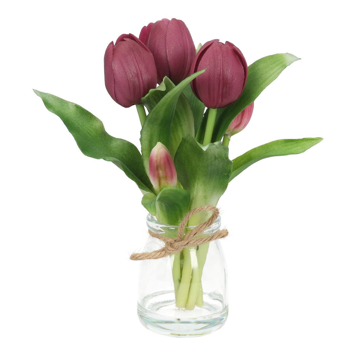 Tulp in vaas paars 20 cm Tulp in vaas paars 20 cm