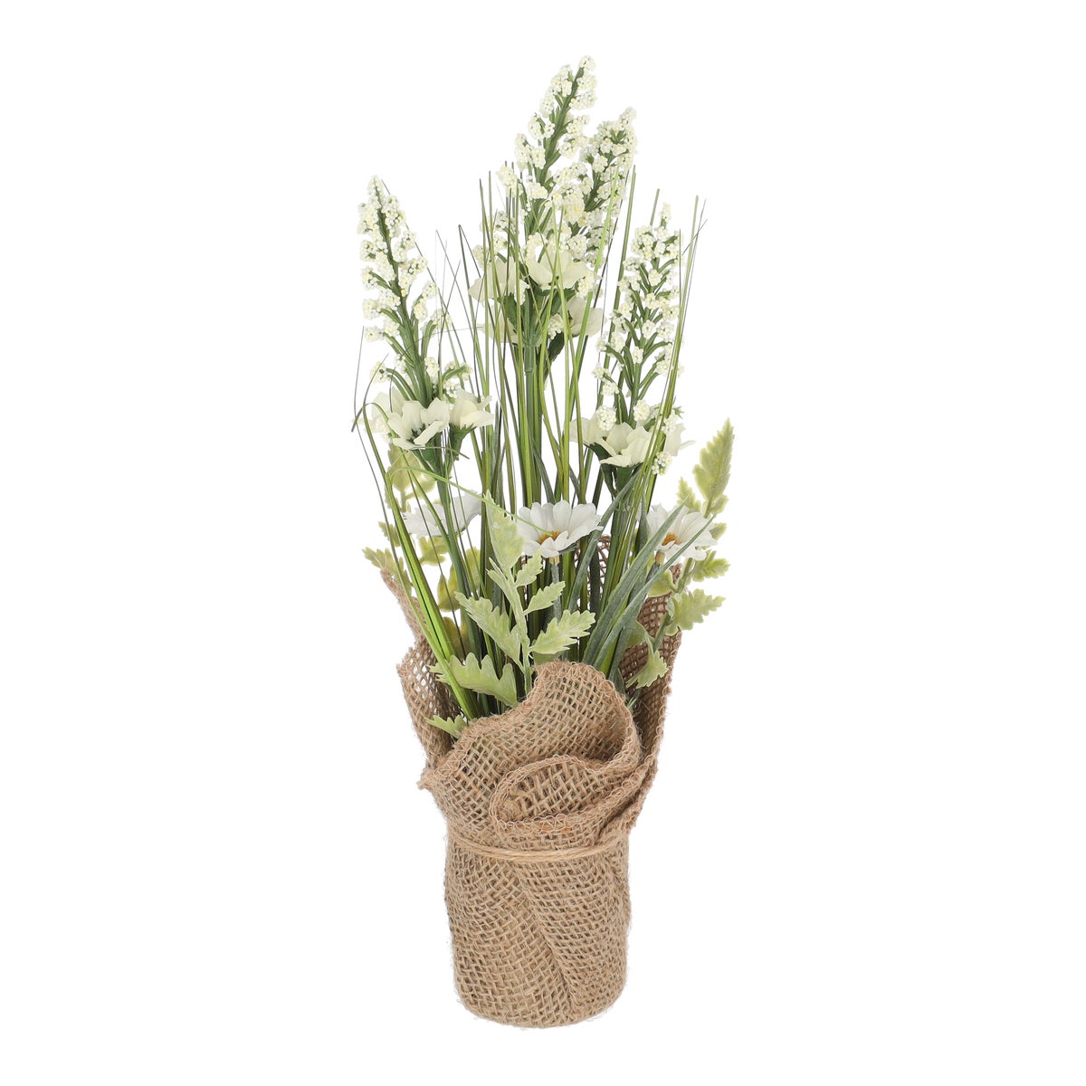 Gras bundel 35 cm bloem wit Gras bundel 35 cm bloem wit