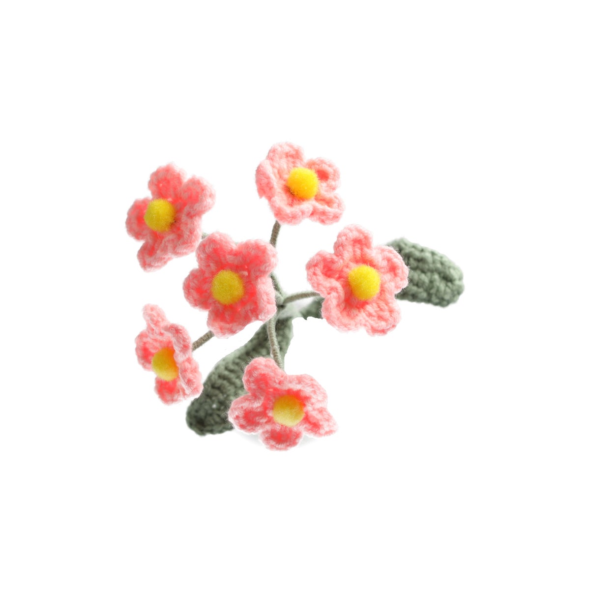 Gehaakte bloem 36 cm 4 assorti Gehaakte bloem 36 cm 4 assorti