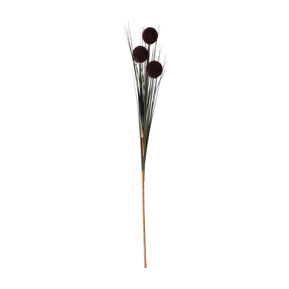Bruine grasbundel met bol 98 cm Bruine grasbundel met bol 98 cm
