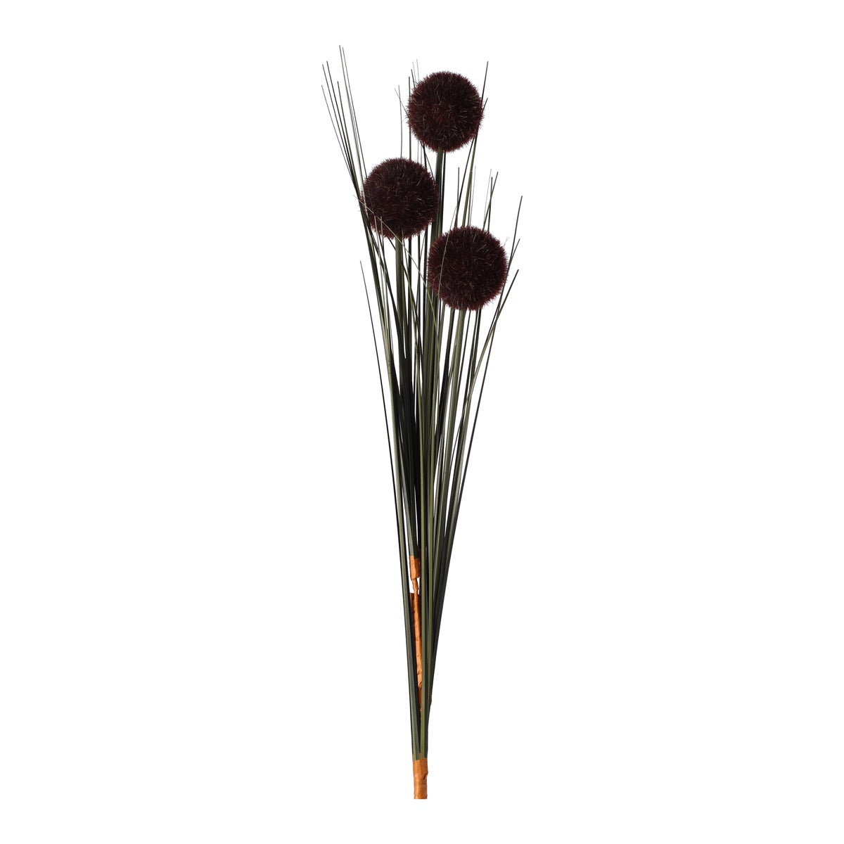 Bruine grasbundel met bol 98 cm Bruine grasbundel met bol 98 cm