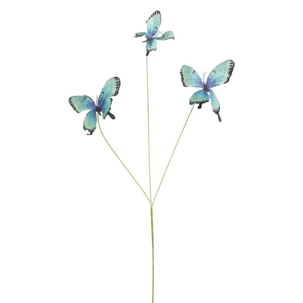 Tak vlinder blauw 75cm Tak vlinder blauw 75cm