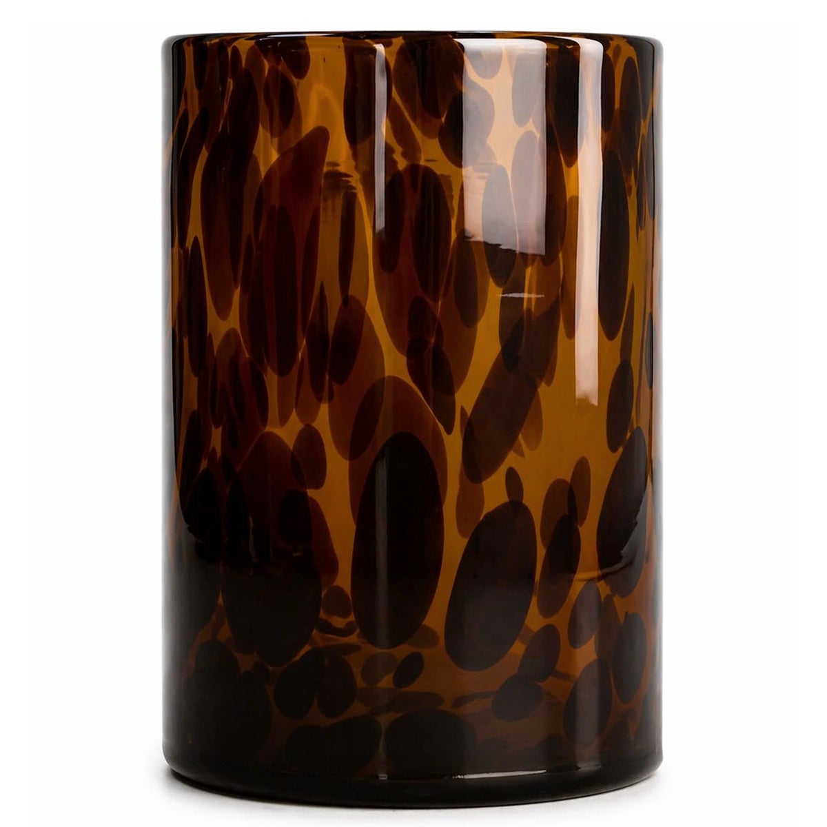 Vaas glas bruin 10 x 15cm Vaas glas bruin 10 x 15cm