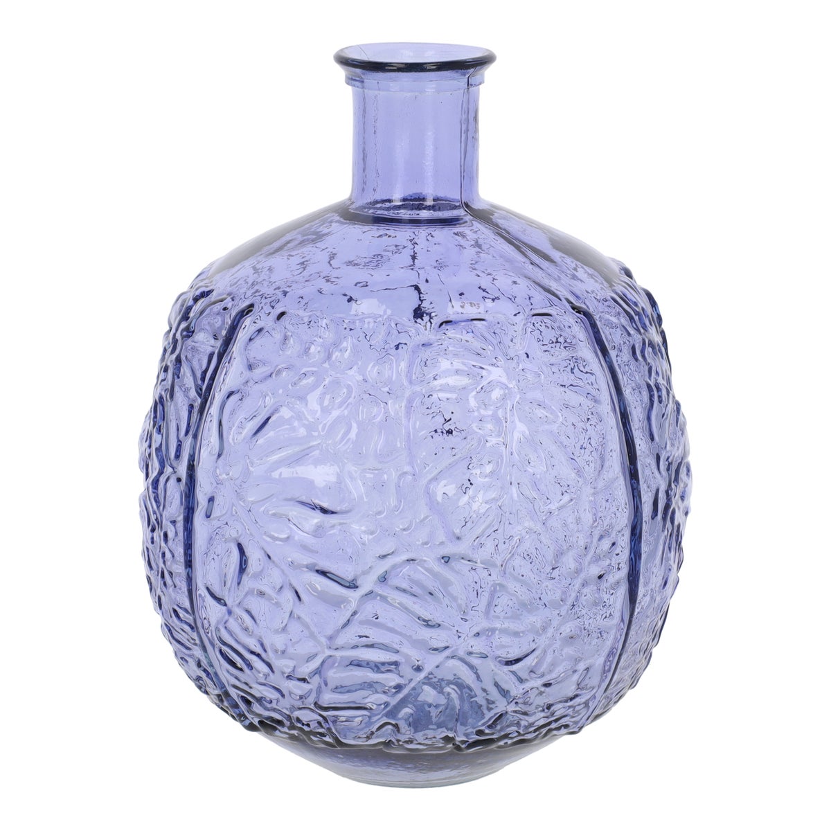 Vaas glas recycle paars 44 cm Vaas glas recycle paars 44 cm