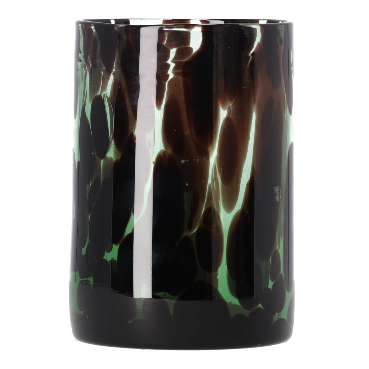 Vaas glas groen 10 x 15 cm Vaas glas groen 10 x 15 cm