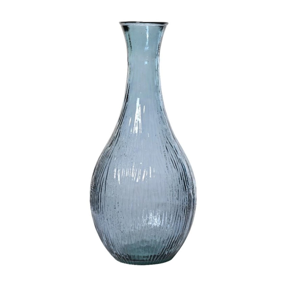 Vaas gerecycled glas blauw 75 cm Vaas gerecycled glas blauw 75 cm