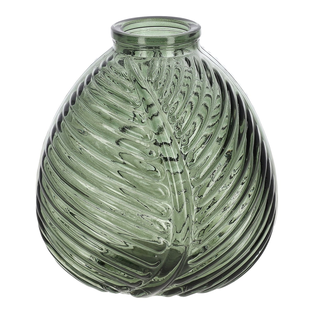 Vaas glas Joelle groen 13 cm Vaas glas Joelle groen 13 cm