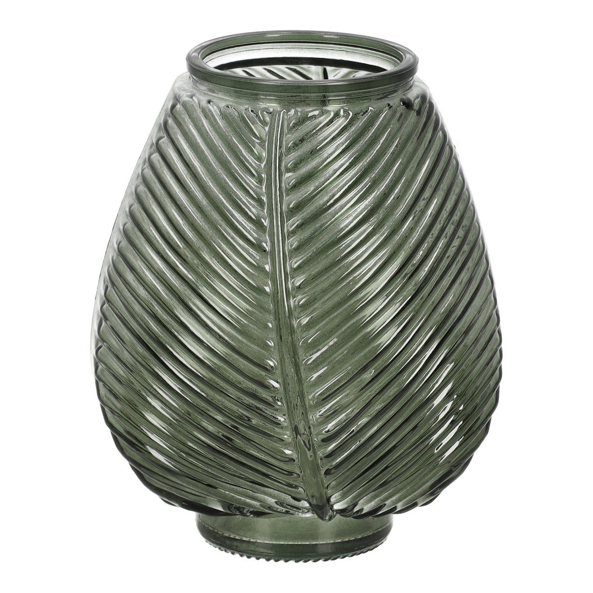 Vaas glas Joelle groen 16 cm Vaas glas Joelle groen 16 cm