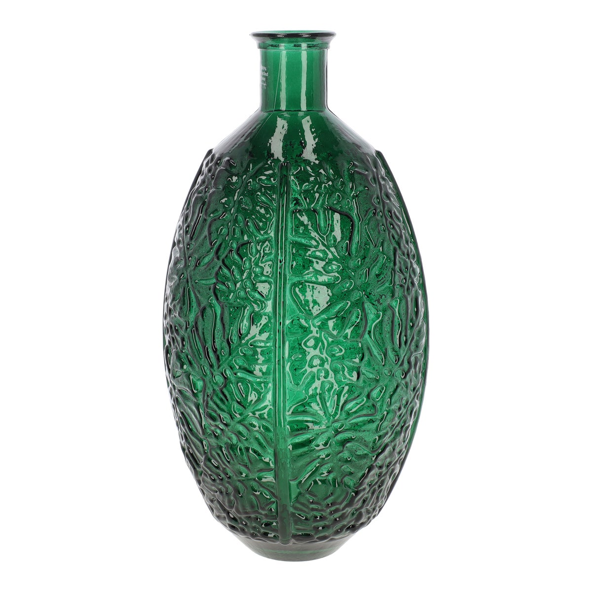 Vaas gerecycled glas groen 59 cm Vaas gerecycled glas groen 59 cm