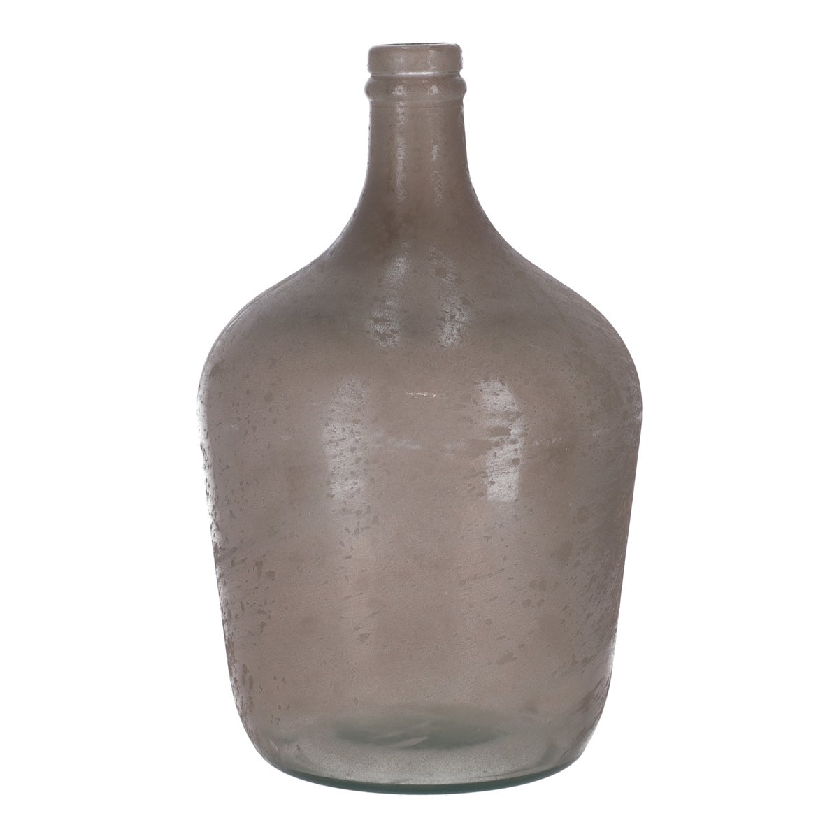Vaas fles glas grijs 30x18cm Vaas fles glas grijs 30x18cm