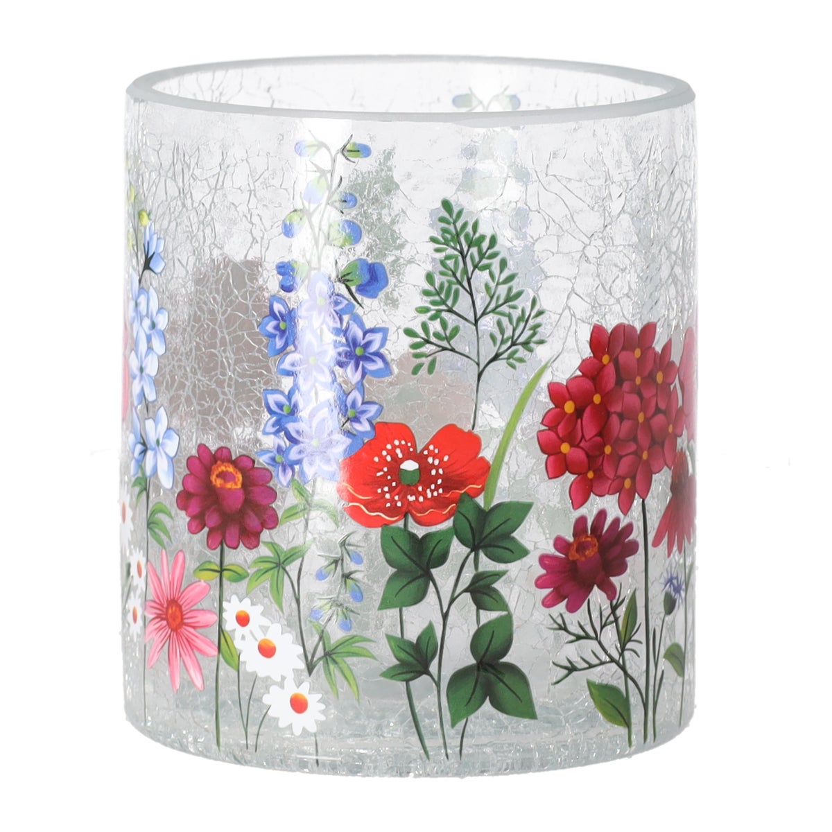 Kaarshouder bloemen 11 x 13 cm Kaarshouder bloemen 11 x 13 cm