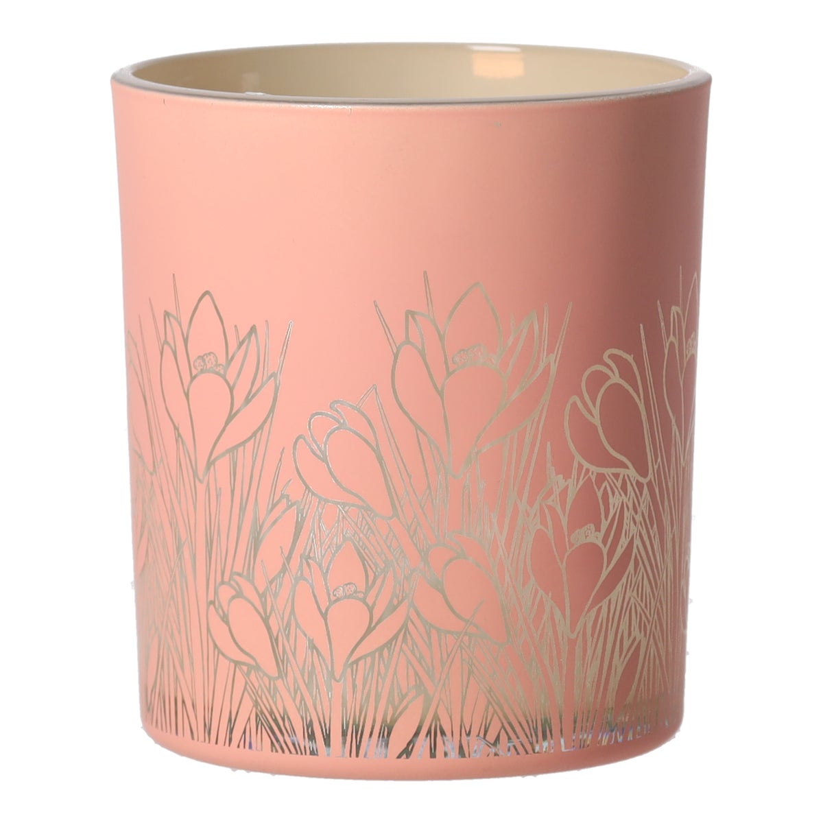 Theelichthouder pink garden 8x10cm Theelichthouder pink garden 8x10cm