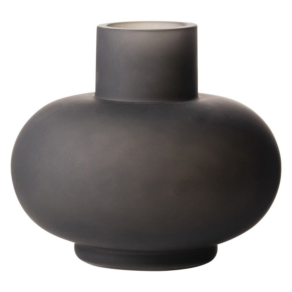 Vaas glas 13 cm zwart Vaas glas 13 cm zwart