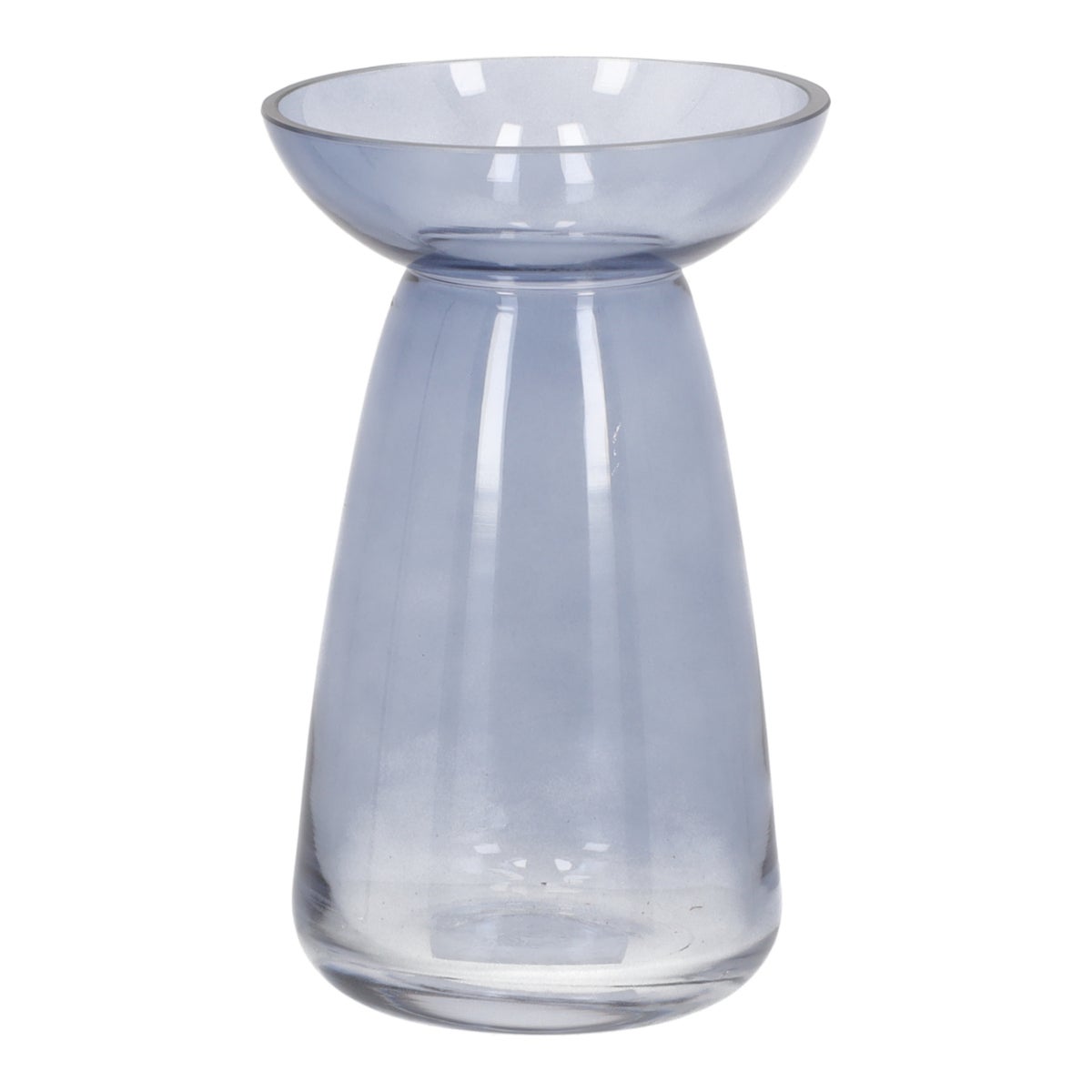 Vaas glas 18 cm blauw Vaas glas 18 cm blauw