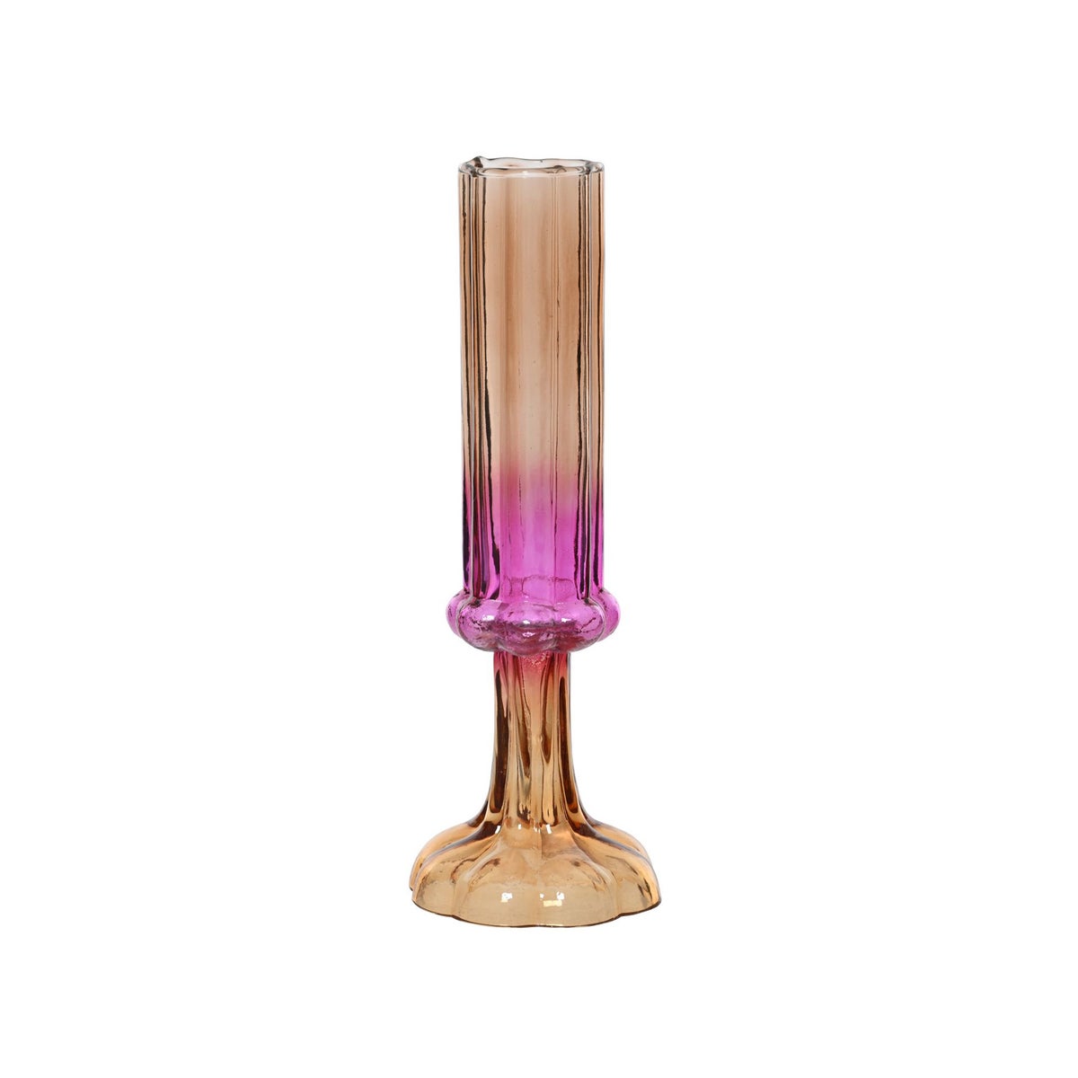 Vaas gerecycled glas roze 25 cm Vaas gerecycled glas roze 25 cm