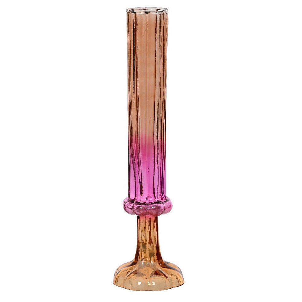 Vaas gerecycled glas roze 33 cm Vaas gerecycled glas roze 33 cm