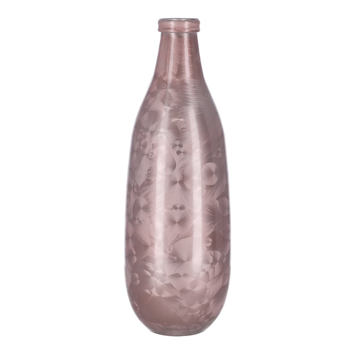 Vaas glas 15x40cm roze Vaas glas 15x40cm roze